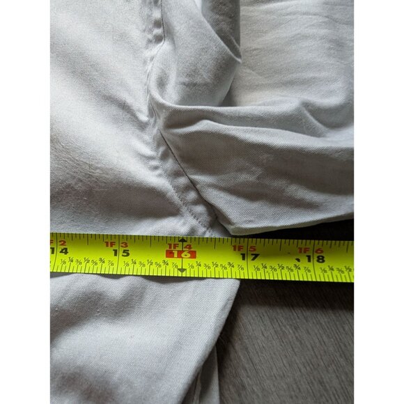 Perry Ellis Long Sleeve Button-Up Shirt Size 4 100% Cotton Light Gray Color - Picture 5 of 6